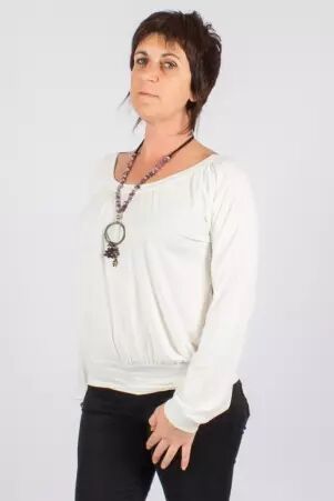 Top blousant Yogya Blanc top blousant yogya blanc lumineux