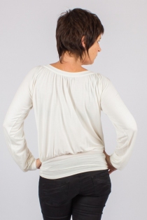 Top blousant Yogya Blanc