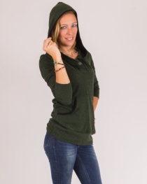 Sweat Nova Stripes Vert sweat ray&eacute; vert au look dynamique