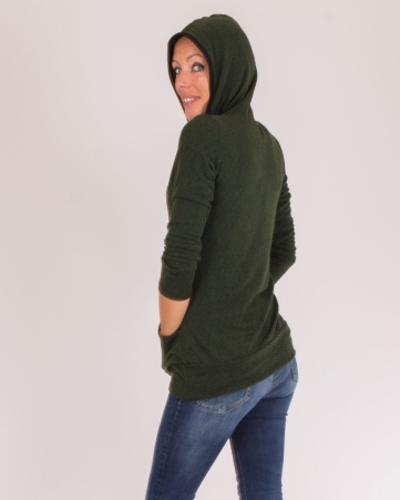 Sweat Nova Stripes Vert sweat graphique vert esprit moderne