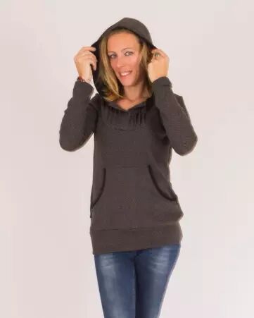 Sweat Nova Stripes Gris sweat ray� gris esprit graphique