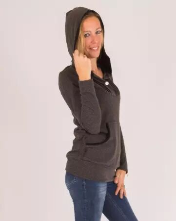 Sweat Nova Stripes Gris sweat ray� gris esprit graphique