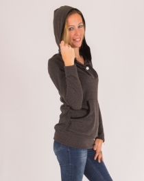 Sweat Nova Stripes Gris sweat rayures contemporaines confortables