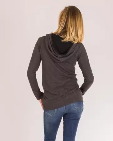 Sweat Nova Stripes Gris sweat ray� gris esprit graphique