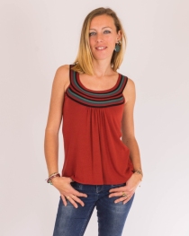 Top Liloo uni rouille