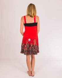 Robe Nouna Jungle Paradise rouge robe fluide