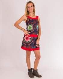 Robe Maria Desigual Bleu robe fluide bleue