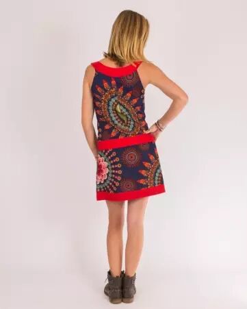 Robe Maria Desigual Bleu robe fluide bleue