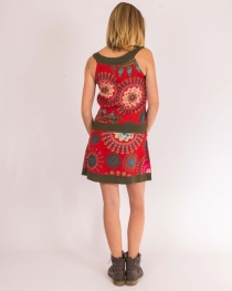 Robe Maria Desigual Rouge robe f&eacute;minine expressive