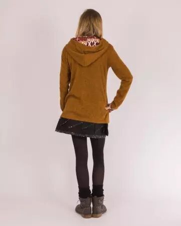 Gilet Madura� Hoodie Camel v�tement chaud � la coupe fluide et au style contemporain