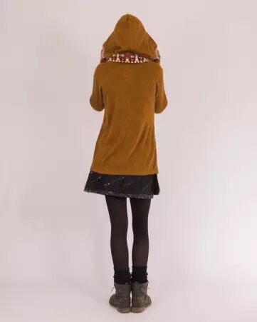 Gilet Madura� Hoodie Camel v�tement chaud � la coupe fluide et au style contemporain