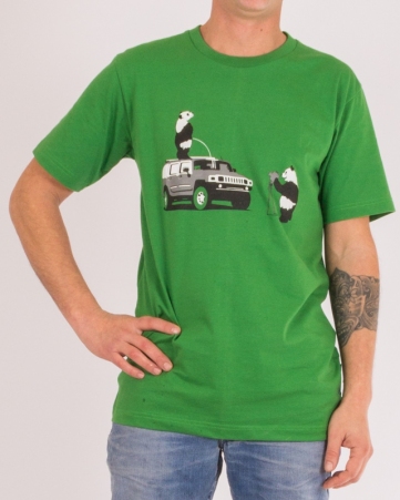 Tee shirt Panda Safari vert tee-shirt panda safari vert aventure