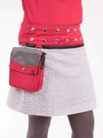 Jupe r&eacute;versible Jag Design Madras courte jupe femme facile &agrave; associer