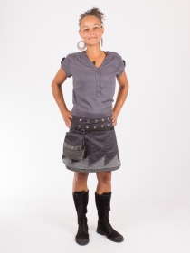 Jupe r&eacute;versible Jag Design Stretch Limo courte v&ecirc;tement f&eacute;minin graphique &agrave; l'allure moderne