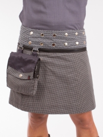 Jupe r&eacute;versible Jag Design Stretch Limo courte jupe confortable pens&eacute;e pour le mouvement