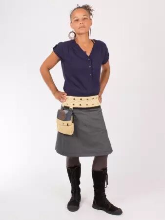 Jupe r�versible Jag Design Honey longue jupe femme r�versible au port� confortable