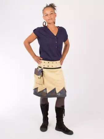 Jupe r�versible Jag Design Honey longue jupe femme r�versible au port� confortable