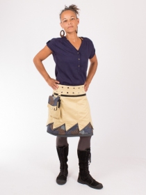 Jupe r&eacute;versible Jag Design Honey longue v&ecirc;tement f&eacute;minin ample &agrave; l'allure contemporaine