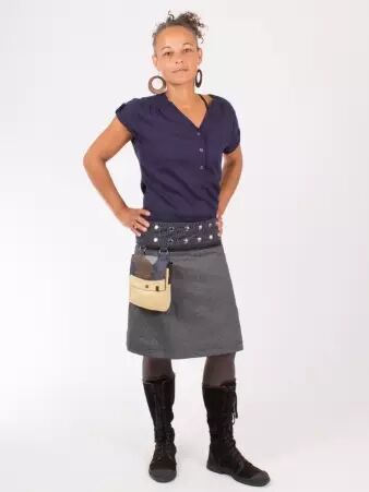 Jupe r�versible Jag Design Honey longue jupe femme r�versible au port� confortable