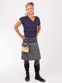 Jupe r&eacute;versible Jag Design Honey longue pi&egrave;ce mode longue au style graphique et lumineux