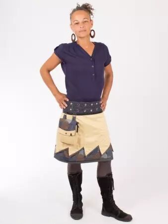 Jupe r�versible Jag Design Honey longue jupe femme r�versible au port� confortable