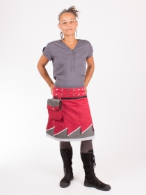 Jupe r&eacute;versible Jag Design Madras longue pi&egrave;ce mode longue &agrave; l'esprit color&eacute;