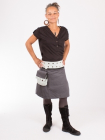 Jupe r&eacute;versible Jag Design Puritain grey longue jupe r&eacute;versible longue au motif Puritain