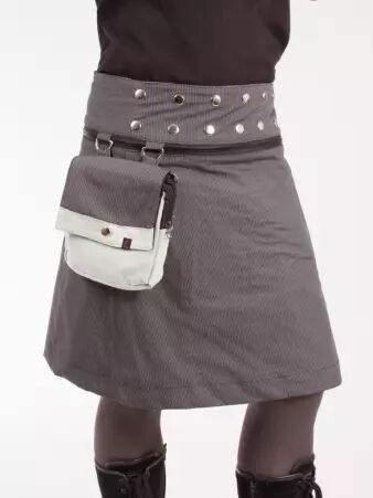 Jupe r�versible Jag Design Puritain grey longue pi�ce mode longue au design sobre