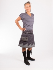 Jupe r&eacute;versible Jag Design Stretch Limo longue pi&egrave;ce mode longue au design graphique