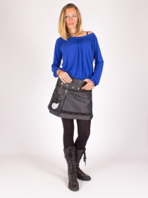 Jupe r&eacute;versible Denim style Japan courte pi&egrave;ce de pr&ecirc;t-&agrave;-porter au tomb&eacute; fluide et &agrave; l'allure moderne