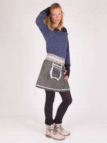 Jupe r&eacute;versible Smart Wool Digital lign mi-longue pi&egrave;ce mode confortable pour la saison