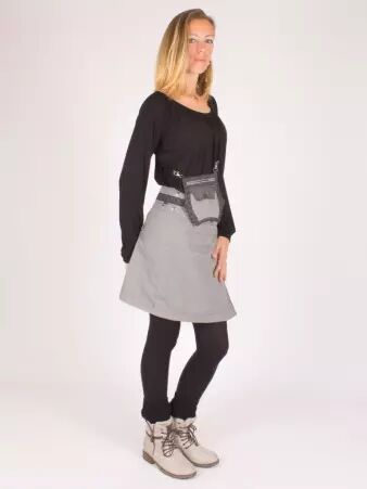 Jupe r�versible Smart Wool Seigaiha mi-longue v�tement f�minin confortable et graphique