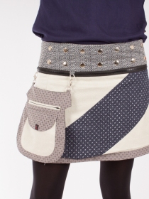 Jupe r&eacute;versible Mixity Eucalyptus courte pi&egrave;ce mode r&eacute;versible &agrave; la coupe courte &eacute;quilibr&eacute;e