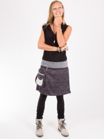 Jupe r&eacute;versible Mixity Puritain grey mi-longue jupe r&eacute;versible mi-longue &agrave; la ligne &eacute;quilibr&eacute;e