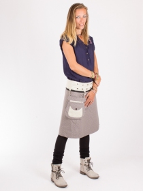 Jupe r&eacute;versible Mixity Eucalyptus longue jupe r&eacute;versible longue au motif eucalyptus fluide