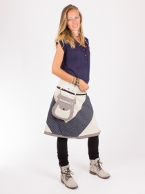 Jupe r&eacute;versible Mixity Eucalyptus longue v&ecirc;tement f&eacute;minin ample &agrave; l'allure douce et moderne