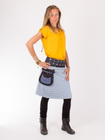 Jupe r&eacute;versible Mixity Stellar longue jupe r&eacute;versible longue &agrave; l'imprim&eacute; Stellar fluide