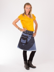 Jupe r&eacute;versible Mixity Stellar longue v&ecirc;tement f&eacute;minin ample &agrave; l'allure &eacute;l&eacute;gante