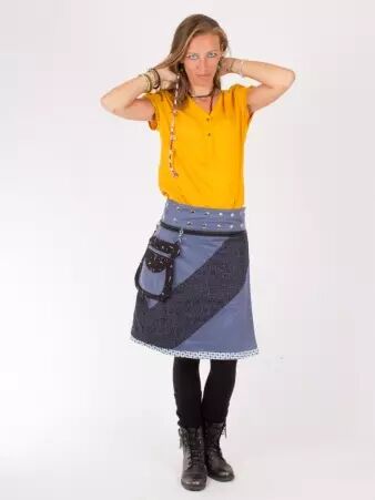 Jupe r�versible Mixity Stellar longue pi�ce mode longue au caract�re visuel affirm�