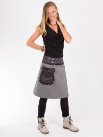 Jupe r&eacute;versible Mixity Stretch Limo longue jupe r&eacute;versible longue au motif Stretch Limo fluide