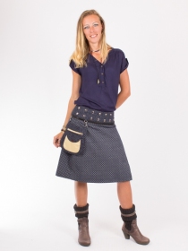 Jupe r&eacute;versible Mixity Honey longue pi&egrave;ce mode longue au design lumineux