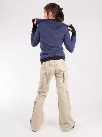 Pantalon Femme Mol�cule 45062 Beige pantalon utilitaire confortable et moderne