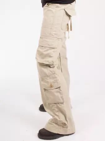 Pantalon Femme Mol�cule 45062 Beige pantalon utilitaire confortable et moderne