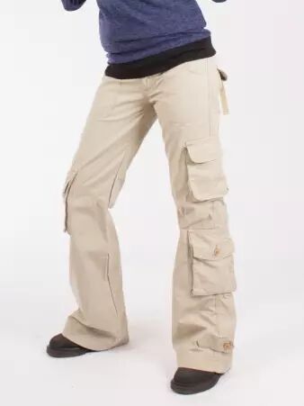 Pantalon Femme Mol�cule 45062 Beige pantalon utilitaire confortable et moderne