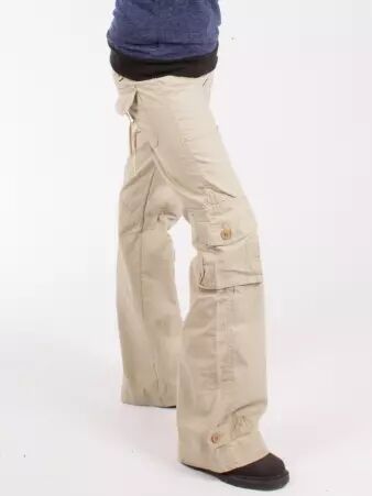 Pantalon Femme Mol�cule 45062 Beige pantalon utilitaire confortable et moderne