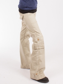 Pantalon Femme Mol&eacute;cule 45062 Beige pi&egrave;ce mode pratique pens&eacute;e pour le quotidien