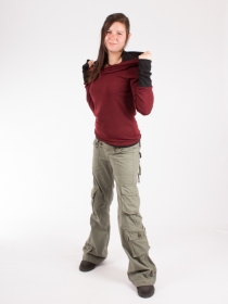 Pantalon Femme Mol&eacute;cule 45062 Kaki pantalon femme kaki Molecule &agrave; l'esprit militaire