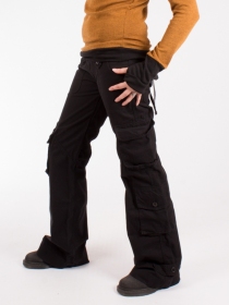 Pantalon Femme Mol&eacute;cule 45062 Noir pantalon femme urbain &agrave; la coupe confortable