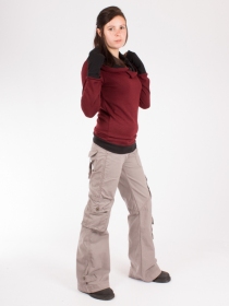 Pantalon Femme Mol&eacute;cule 45062 Gris pantalon femme gris Molecule &agrave; la coupe droite