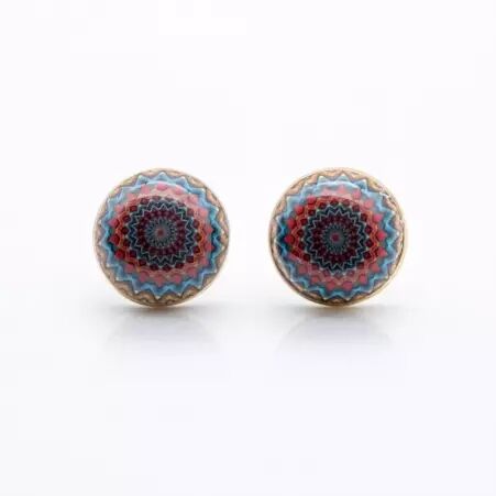 Puce d'oreille mandala energy boucles vibratoires graphiques